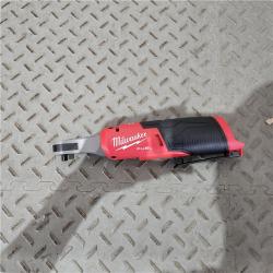 Houston location AS-IS MILWAUKEE M12 FUEL 12V Lithium-Ion Brushless Cordless High Speed 1/4 in. Ratchet (Tool-Only)