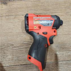 AS-IS  Milwaukee M12 FUEL 12V Lithium-Ion Brushless Cordless 1/4in. Hex Impact Driver Kit