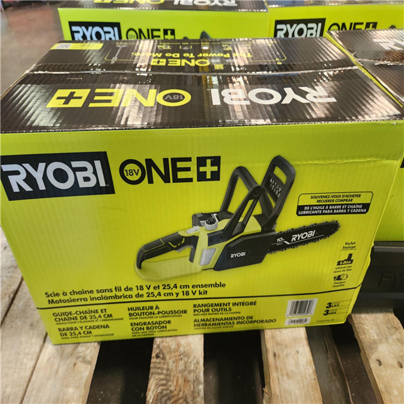 California BRAND NEW 4 Ryobi 10 18V Cordless Chainsaw Kit