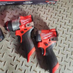 HOUSTON LOCATION - AS-IS (APPEARS LIKE NEW) Milwaukee 3497-22 12V Brushless Hammer Drill and Impact Driver Combo Kit