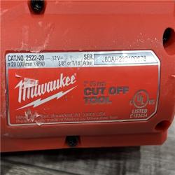 AS-IS MILWAUKEE M12 FUEL 12V Lithium-Ion Brushless Cordless 3 in. Cut Off Saw (Tool-Only)