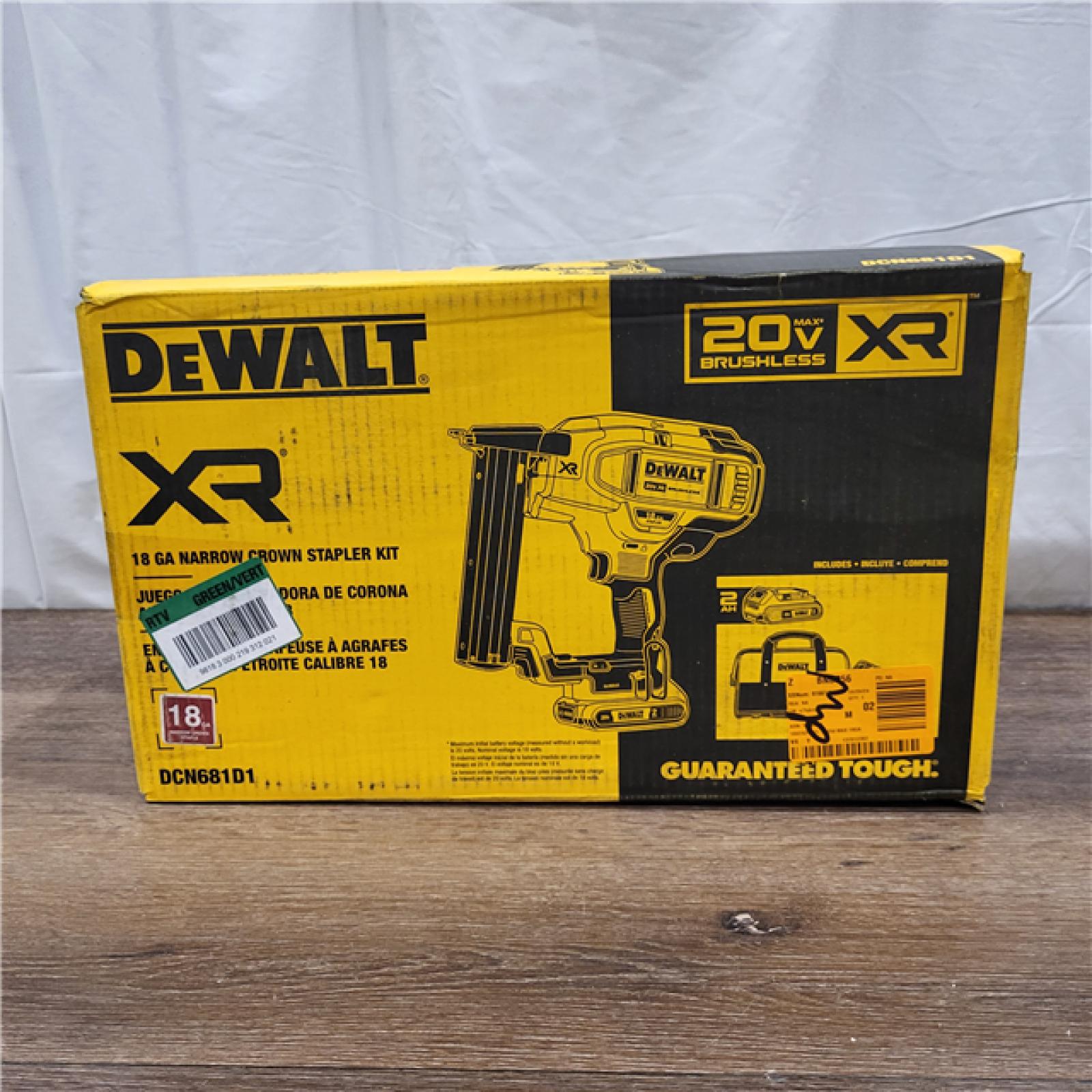 AS-IS DEWALT DCN681D1 20V 18Ga Stapler Kit