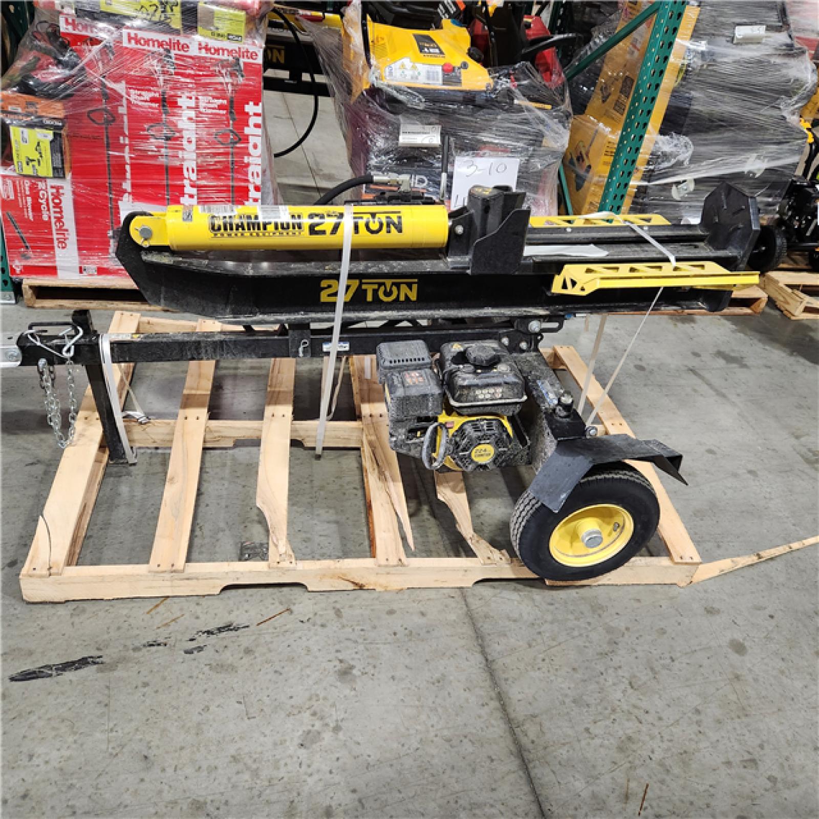 Dallas Location - As-Is Champion Power Equipment 27 Ton Log Splitter