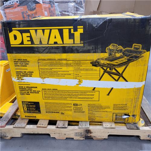 NEW- DeWALT D36000S 10 Professional Heavy Duty Wet Tile Saw Attachment W/ Stand