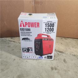 HOUSTON LOCATION - AS-IS 1500-Watt Recoil Start Gasoline Powered Ultra-Light Inverter Generator with 60cc OHV Engine and CO Sensor Shutdown