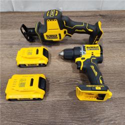 AS-IS DEWALT 20-Volt Maximum Lithium-Ion Cordless 2-Tool Combo Kit with (2) Batteries, Charger and Bag