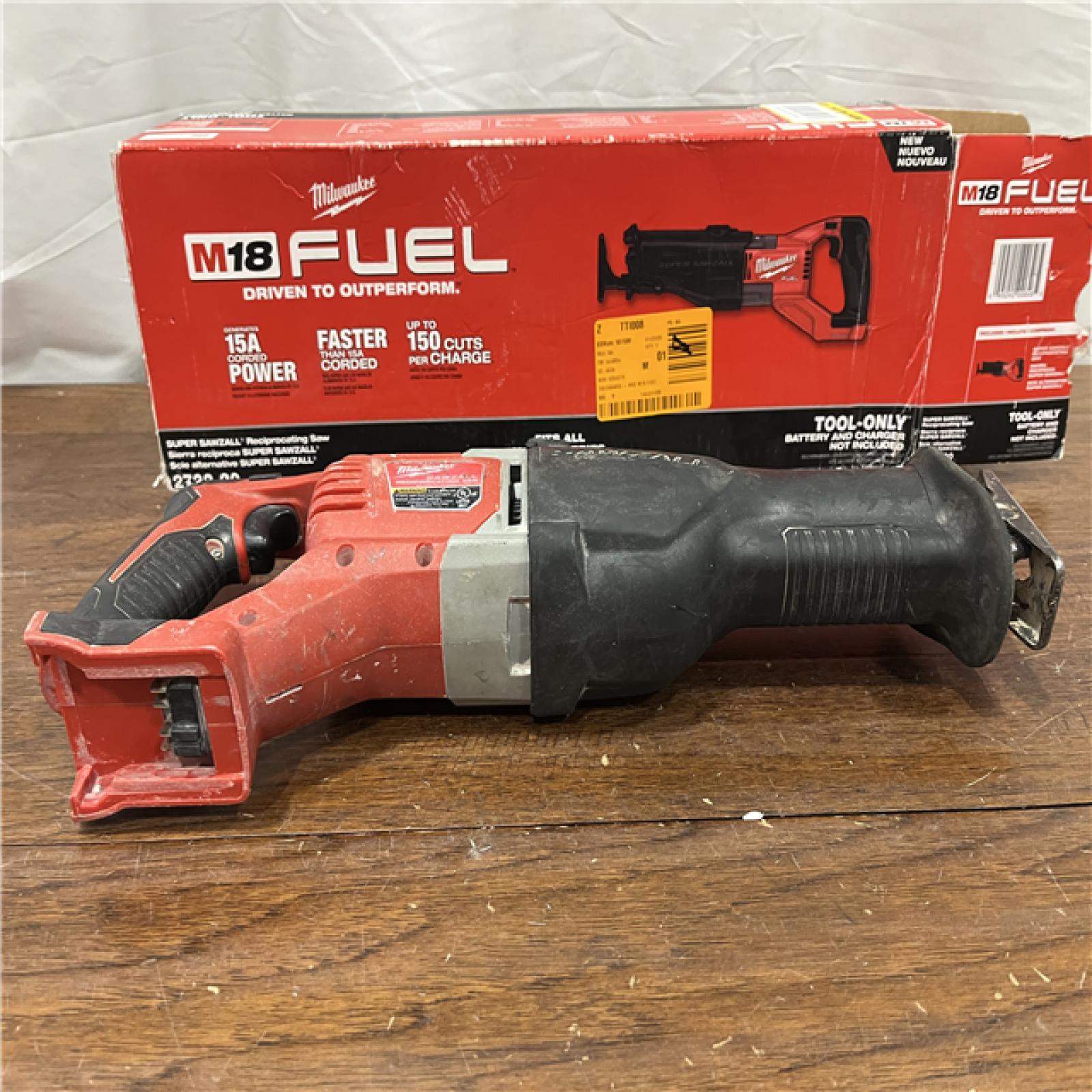 AS-IS Milwaukee M18 Fuel 18V Brushless Super Sawzall Reciprocating Saw 2722-20 (Bare Tool)