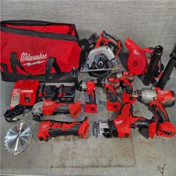 HOUSTON LOCATION - AS-IS (APPEARS LIKE NEW) M18 18-Volt Lithium-Ion Cordless Combo Kit (9-Tool) with (2) Batteries, Charger, and Tool Bag