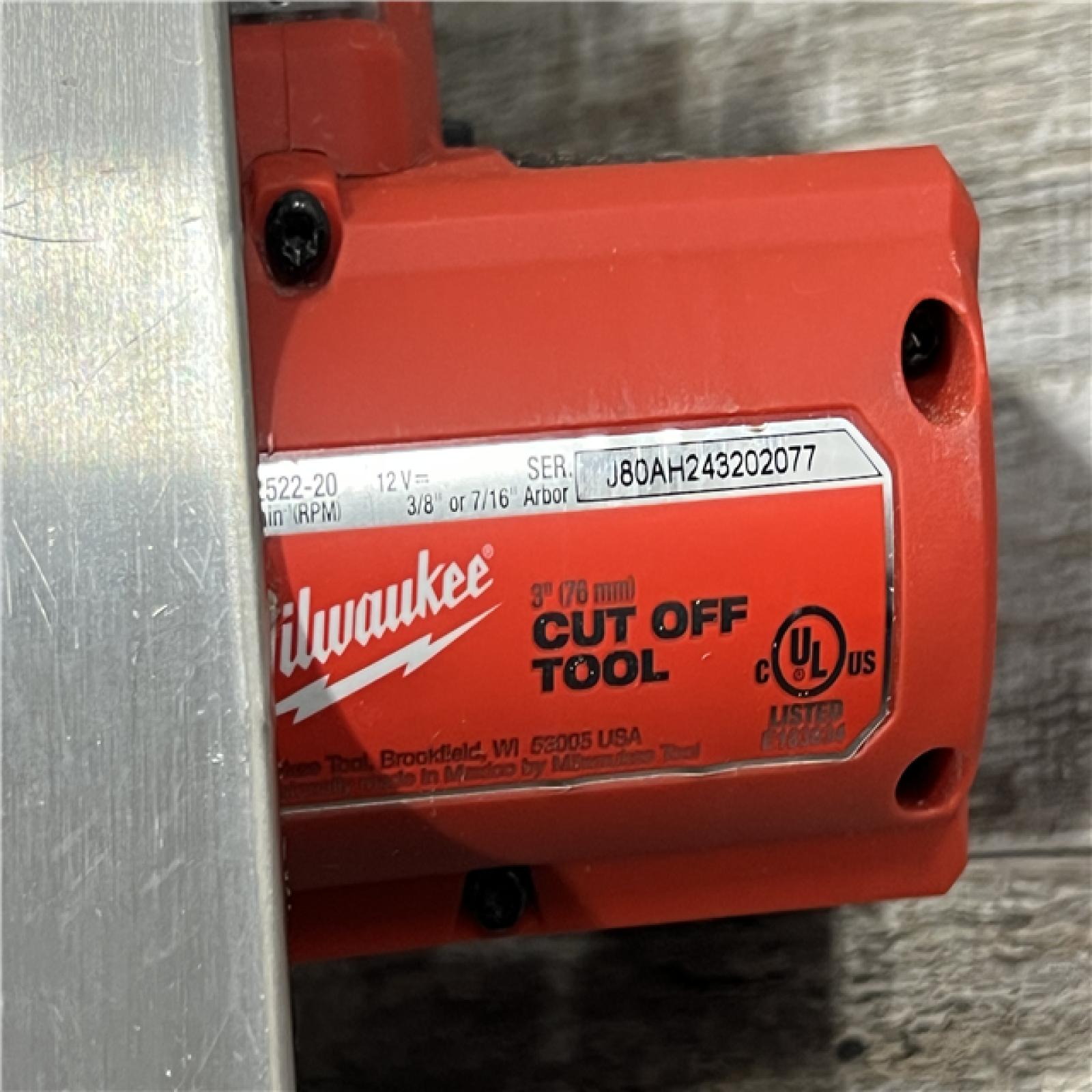 AS-IS MILWAUKEE M12 FUEL 12V Lithium-Ion Brushless Cordless 3 in. Cut Off Saw (Tool-Only)