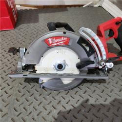 Houston location AS-IS MILWAUKEE M18 FUEL 18V Lithium-Ion Cordless 7-1/4 in. Rear Handle Circular Saw (Tool-Only)