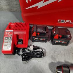 HOUSTON LOCATION - AS-IS (APPEARS LIKE NEW) Milwaukee M18 FUEL 18V Lithium-Ion Brushless Cordless Hammer Drill and Impact Driver Combo Kit (2-Tool) with 2 Batteries