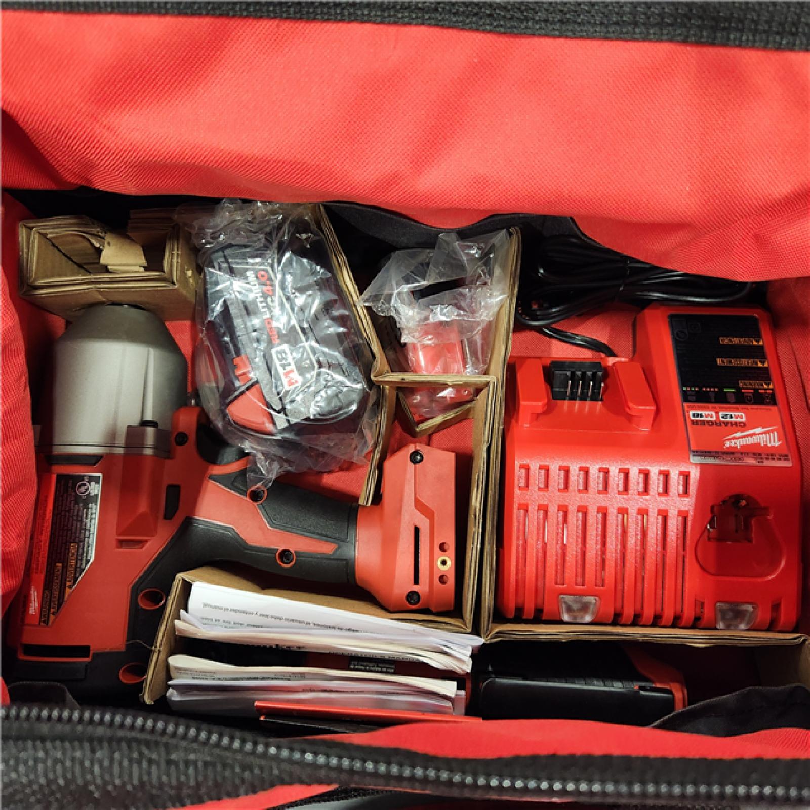 AS-IS M12/M18 12/18V Lithium-Ion Cordless 3/8 in. Ratchet and 1/2 in. High Torque Impact Wrench with Friction Ring Combo Kit