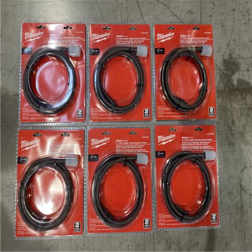 NEW! - Milwaukee 1/2 in. x 6 ft. Toilet Auger Cable - (6 UNITS)