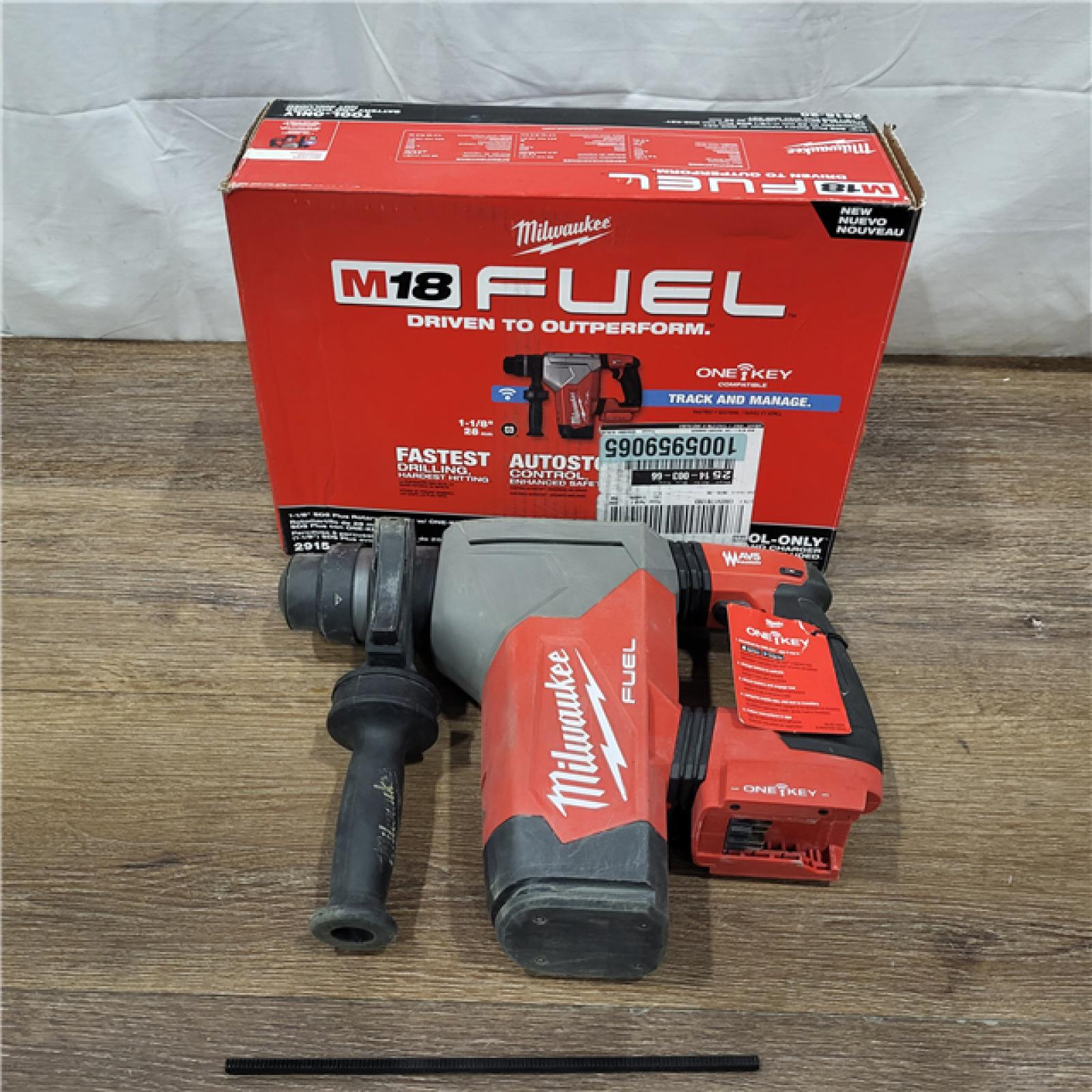 AS-IS Milwaukee 2915-20 M18 FUEL 18-Volt Lithium-Ion Brushless Cordless SDS-Plus 1-1/8 in. Rotary Hammer Drill (Tool-Only)