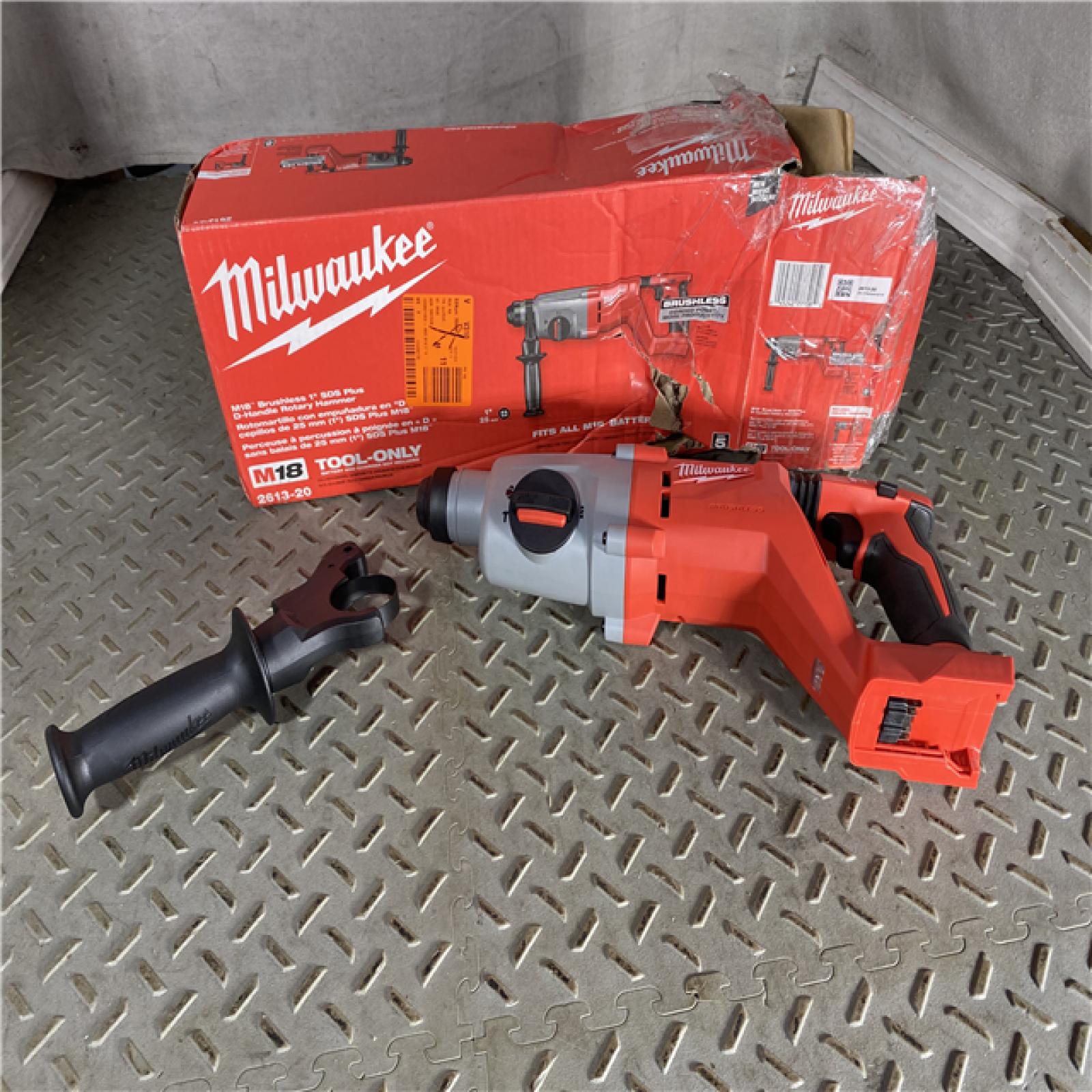 HOUSTON LOCATION - AS-IS M18 18V Lithium-Ion Brushless Cordless 1 in. SDS-Plus D-Handle Rotary Hammer (Tool-Only)