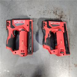 HOUSTON LOCATION - AS-IS (2) Milwaukee M12 3/8  Crown Stapler (Tool Only)