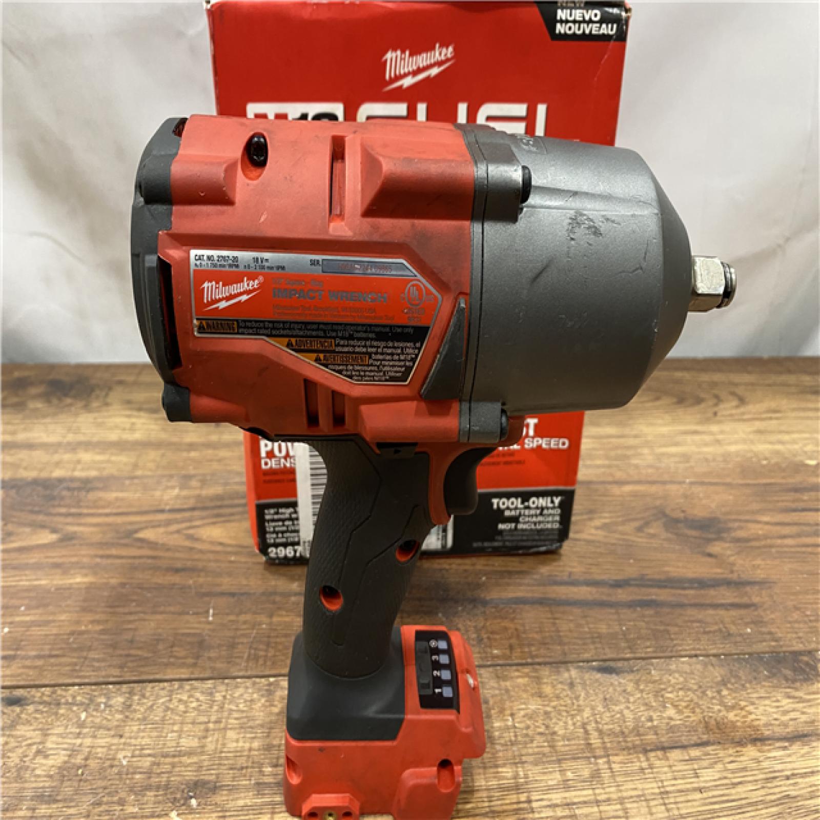 AS IS Milwaukee M18 FUEL 18V Lithium-Ion Brushless Cordless 1/2 in. Impact Wrench with Friction Ring (Tool-Only)