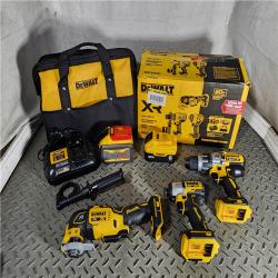 HOUSTON LOCATION - AS-IS (APPEARS LIKE NEW) DEWALT 20-Volt Lithium-Ion Cordless 3-Tool Combo Kit with FLEXVOLT 9 Ah and 20V 6 Ah Batteries and Charger