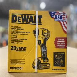 NEW! - DEWALT 20V MAX Cordless 1/4 in. Impact Driver, (1) 20V 1.3Ah Battery, Charger, and Bag