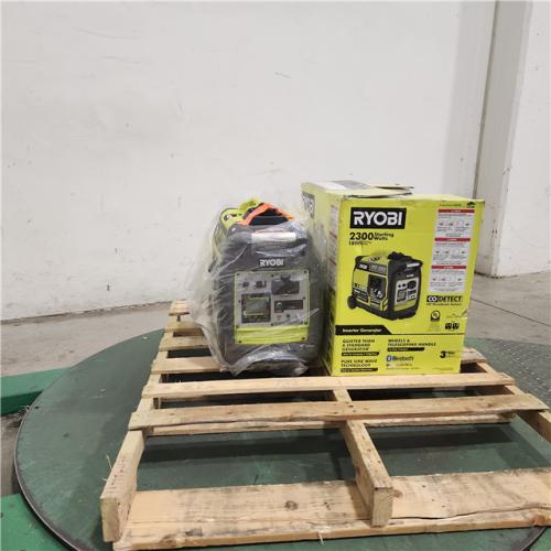 Dallas Location - As-Is RYOBI 2,300-Watt Bluetooth  Gasoline Inverter Generator (Lot Of 2)