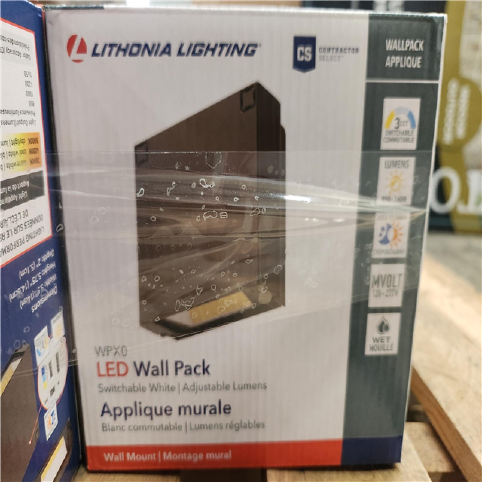 Phoenix Location Juno WPX0 70-Watt Equivalent Integrated LED Dark Bronze Switchable Lumens, CCT and Photocell Wall Pack Light Pallet (22 Count)