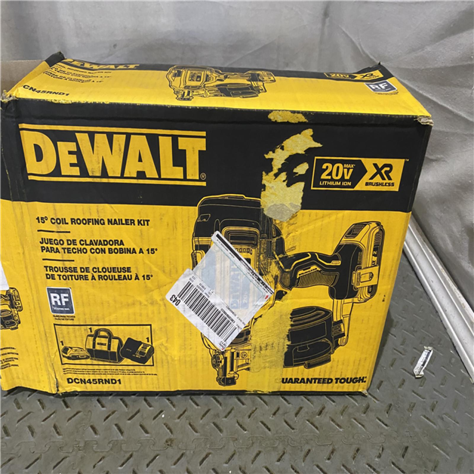 Houston location AS-IS DEWALT Stanley  Black & Decker 2007898 Roofing Nailer Cordless