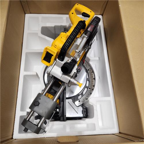 AS-IS DEWALT 60V Lithium-Ion 12 in. Cordless Sliding Miter Saw Kit with 9.0Ah Battery Pack