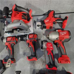 HOUSTON LOCATION - AS-IS M18 18-Volt Lithium-Ion Cordless Combo Kit (9-Tool) with (2) Batteries, Charger, and Tool Bag