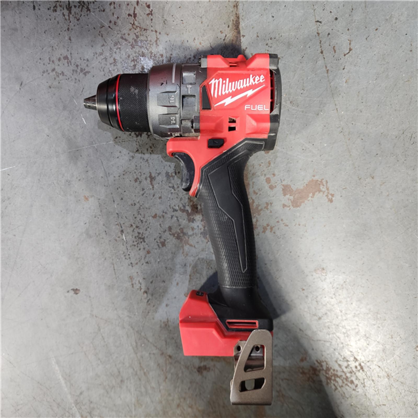 HOUSTON LOCATION - AS-IS Milwaukee 2904-22 Hammer Drill Driver Kit with Batteries  Charger & Tool Case  Red