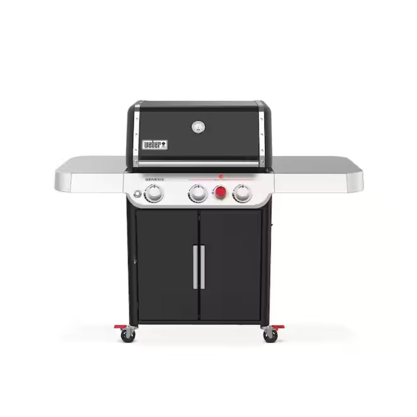 DALLAS LOCATION - Weber Genesis E-325s 3-Burner Liquid Propane Gas Grill in Black with Built-In Thermometer