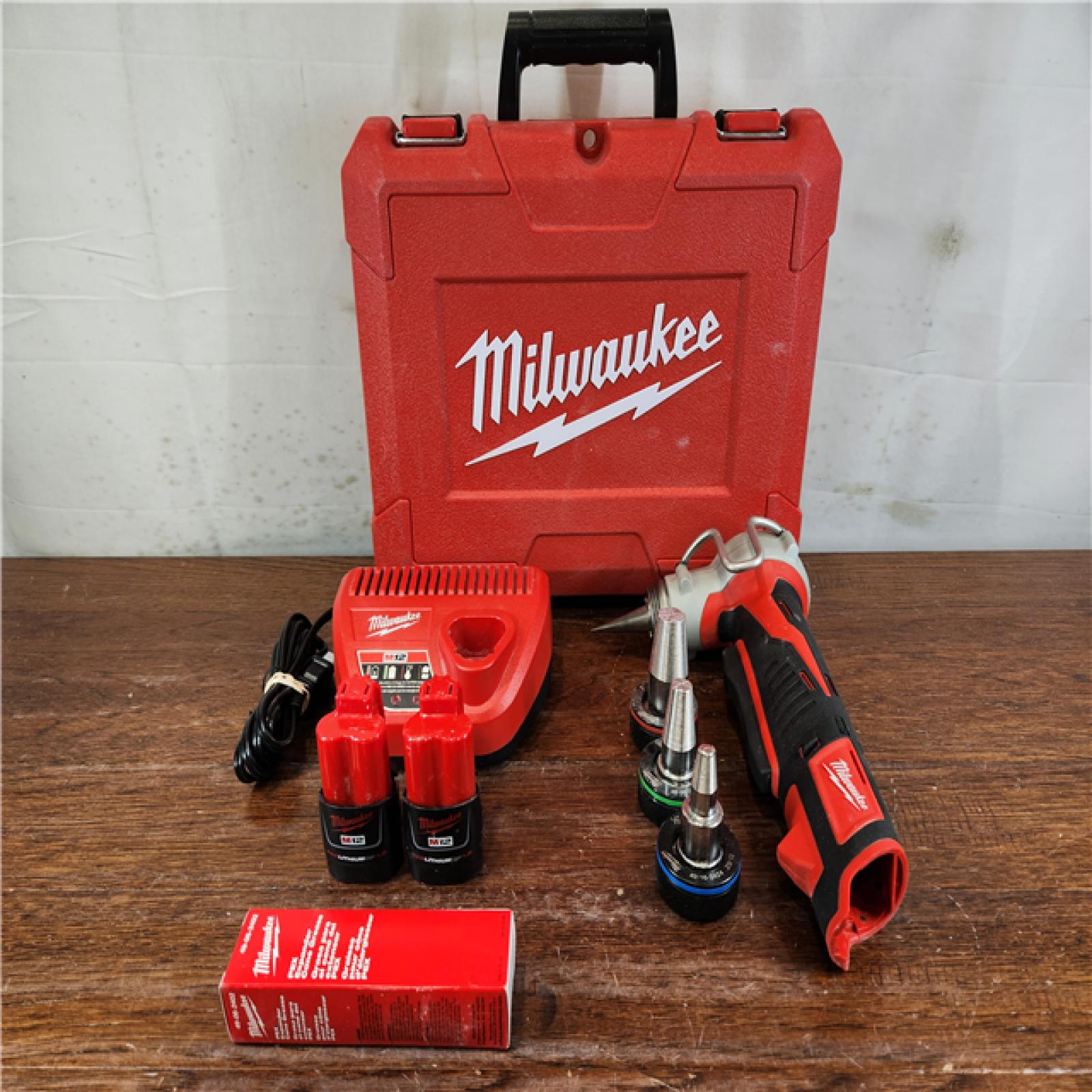 AS-IS Milwaukee M12 Lithium-Ion Cordless PEX Expansion Tool Kit w/ Hard Case