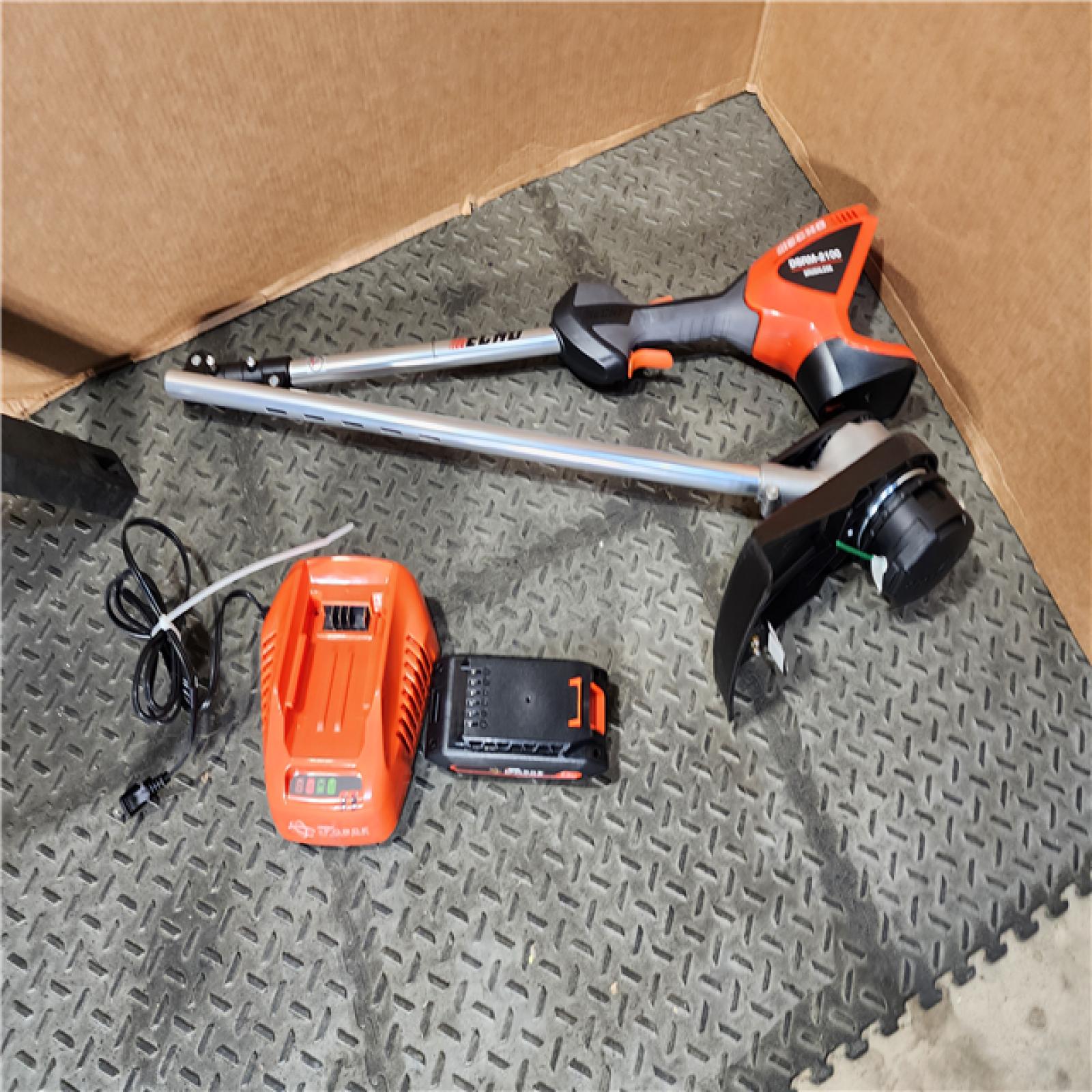 HOUSTON LOCATION - AS-IS (APPEARS LIKE NEW) Echo EFORCE 56V 16 in. Brushless Cordless Battery String Trimmer with 2.5Ah Battery and Charger - DSRM-2100