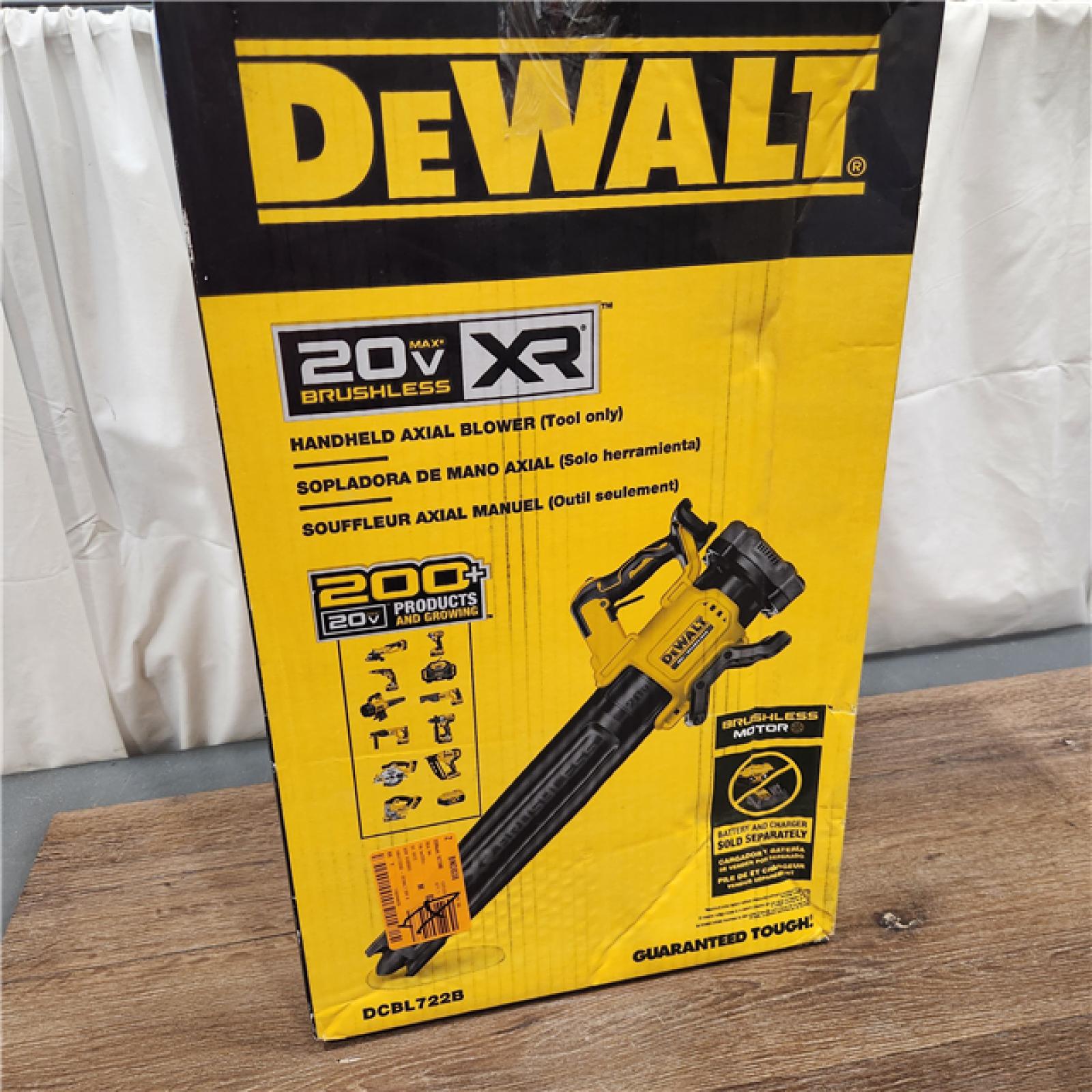 AS-IS DEWALT 20V MAX 125 MPH 450 CFM Brushless Cordless Battery Powered Blower (Tool Only)