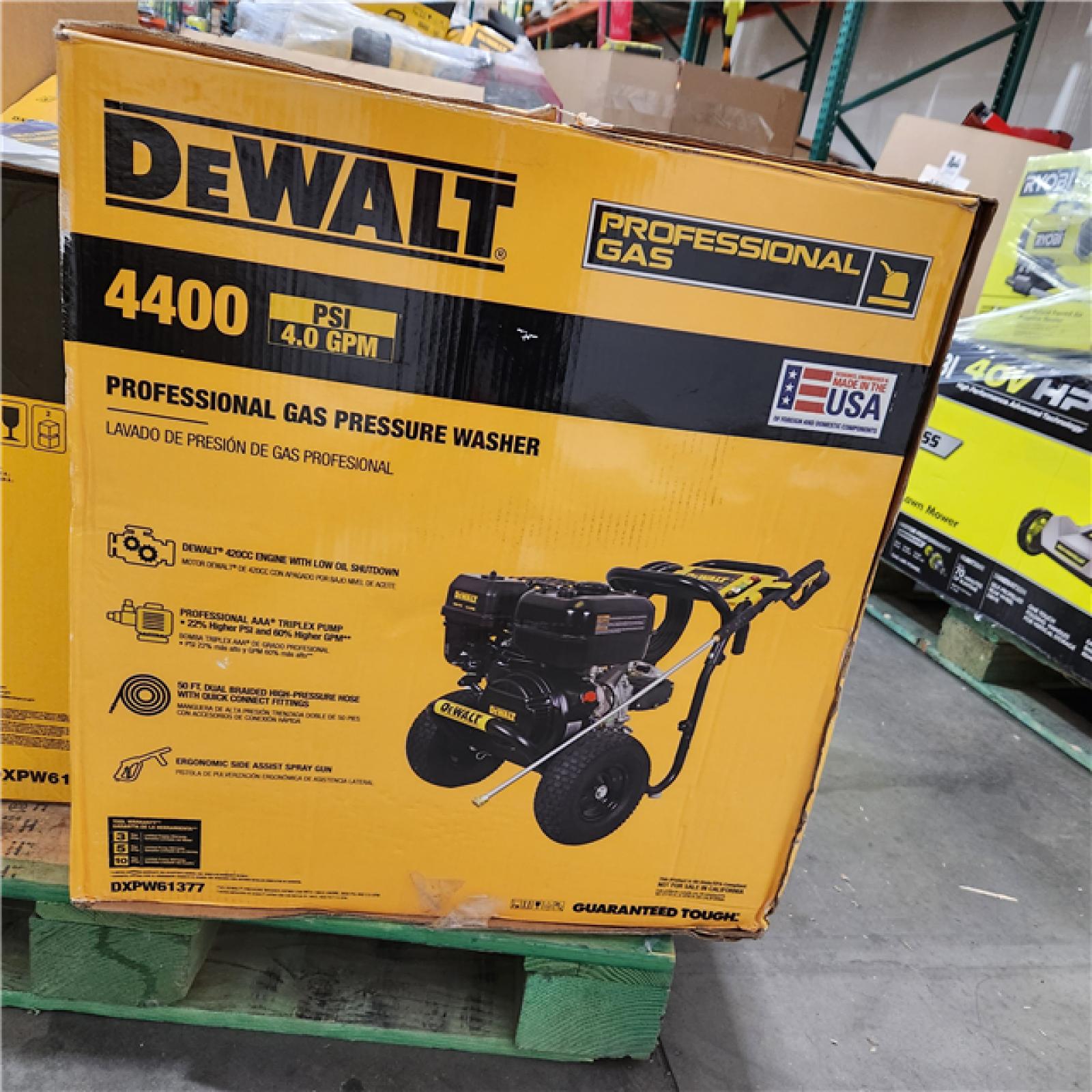 Dallas Location - As-Is DXPW61377 Dewalt 4400 PSI Pressure Washer