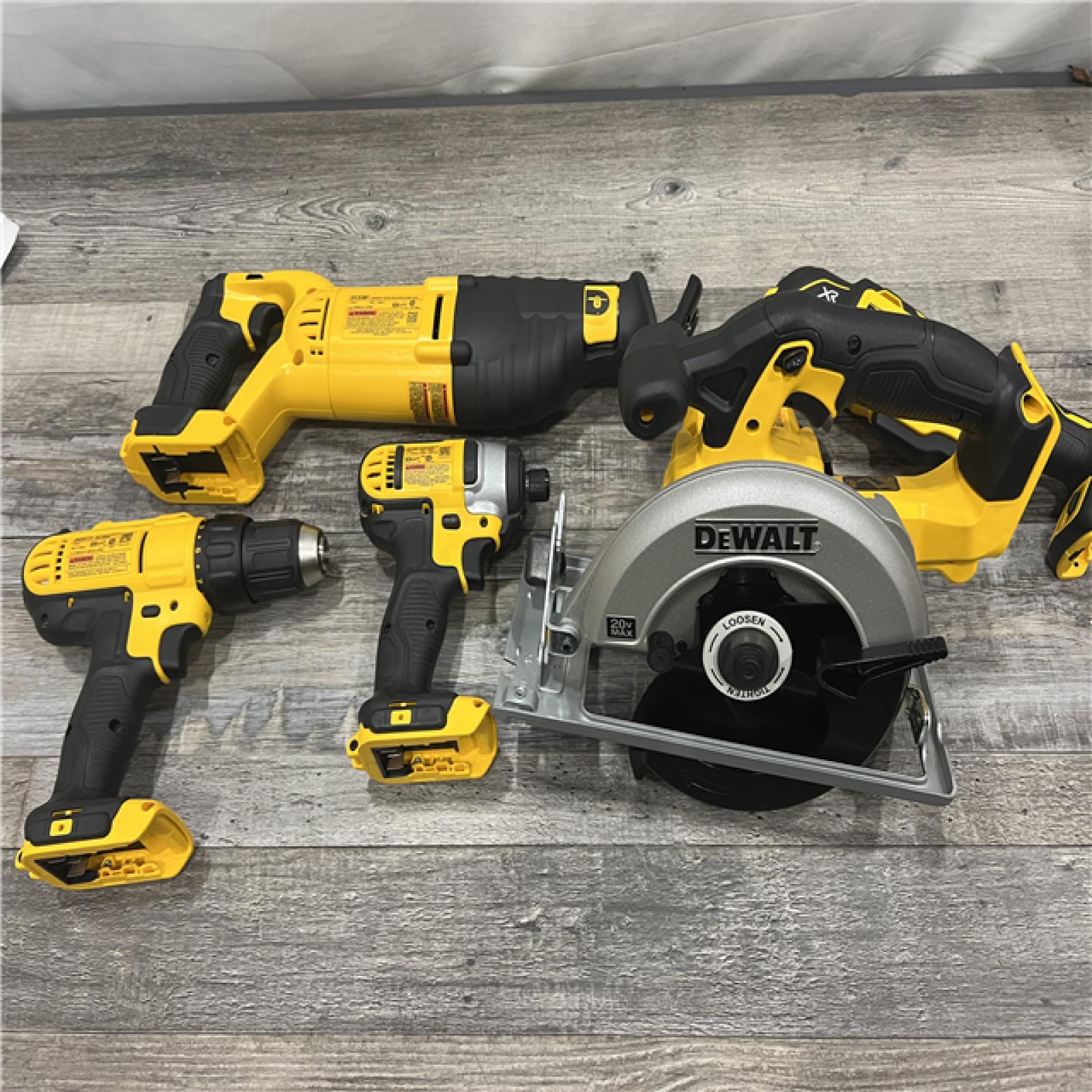 AS-IS DEWALT  20V MAX Lithium-Ion Brushless Cordless 5-Tool Combo Kit 4.0