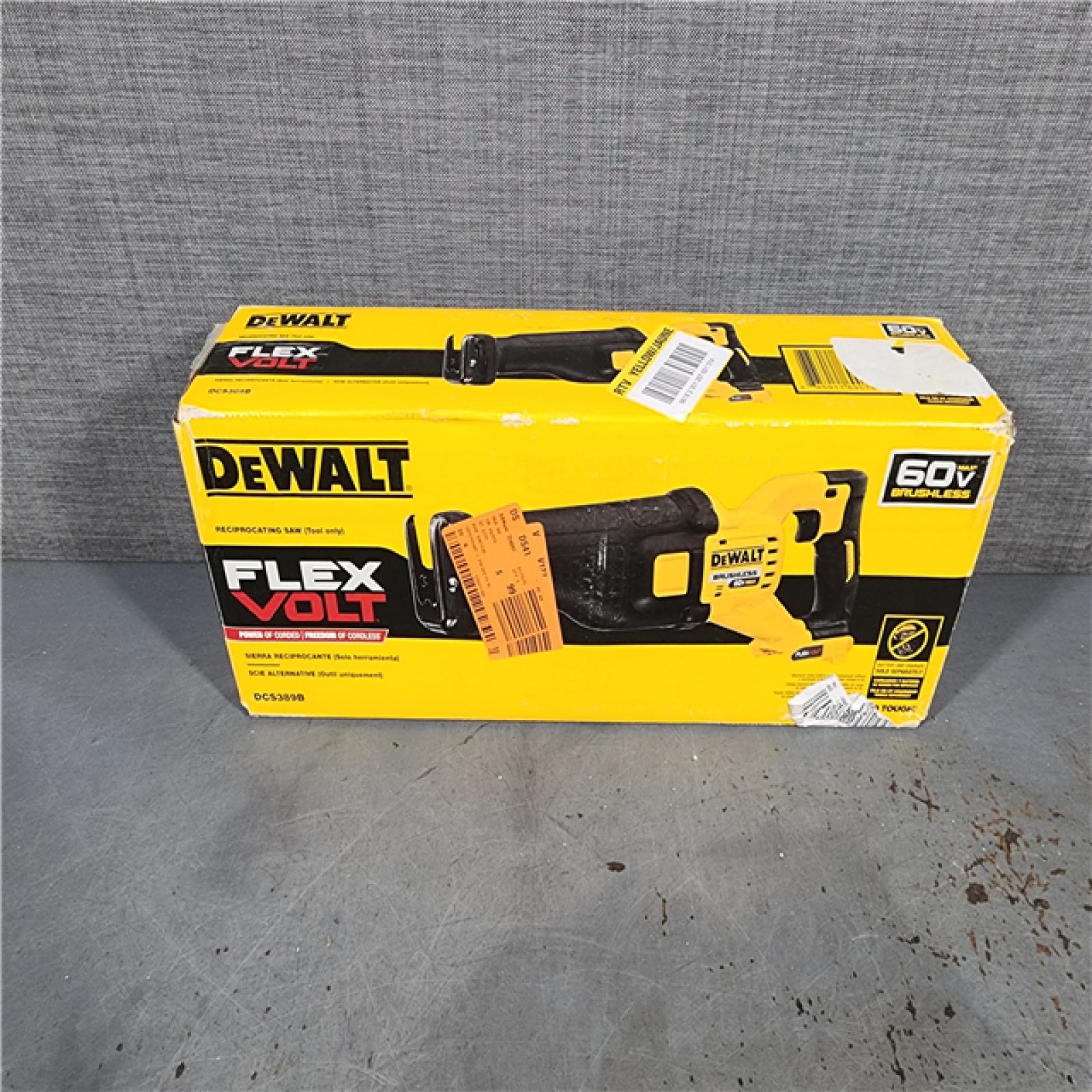 HOUSTON LOCATION - AS-IS DeWalt DCS389B FLEXVOLT 60V MAX Cordless Brushless Reciprocating Saw (Tool-Only)