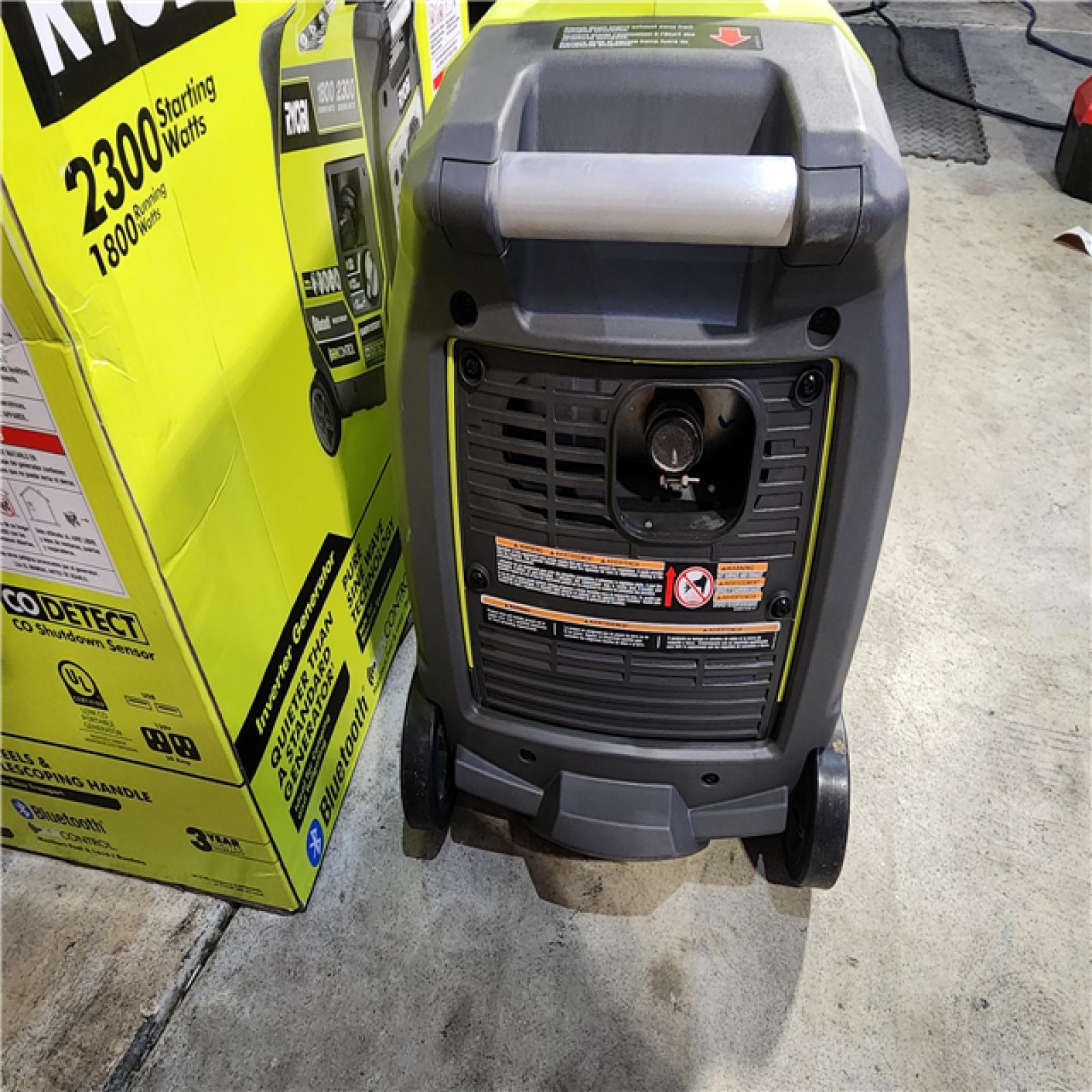 HOUSTON LOCATION - AS-IS 2,300-Watt Recoil Start Bluetooth Super Quiet Gasoline Powered Digital Inverter Generator with CO Shutdown Sensor