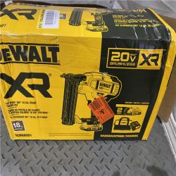 Houston location AS-IS DeWalt DCN680D1 20-Volt MAX XR Cordless Brad Nailer Kit  Brushless Motor  18 Gauge - Quantity 1 (charge & battery included)