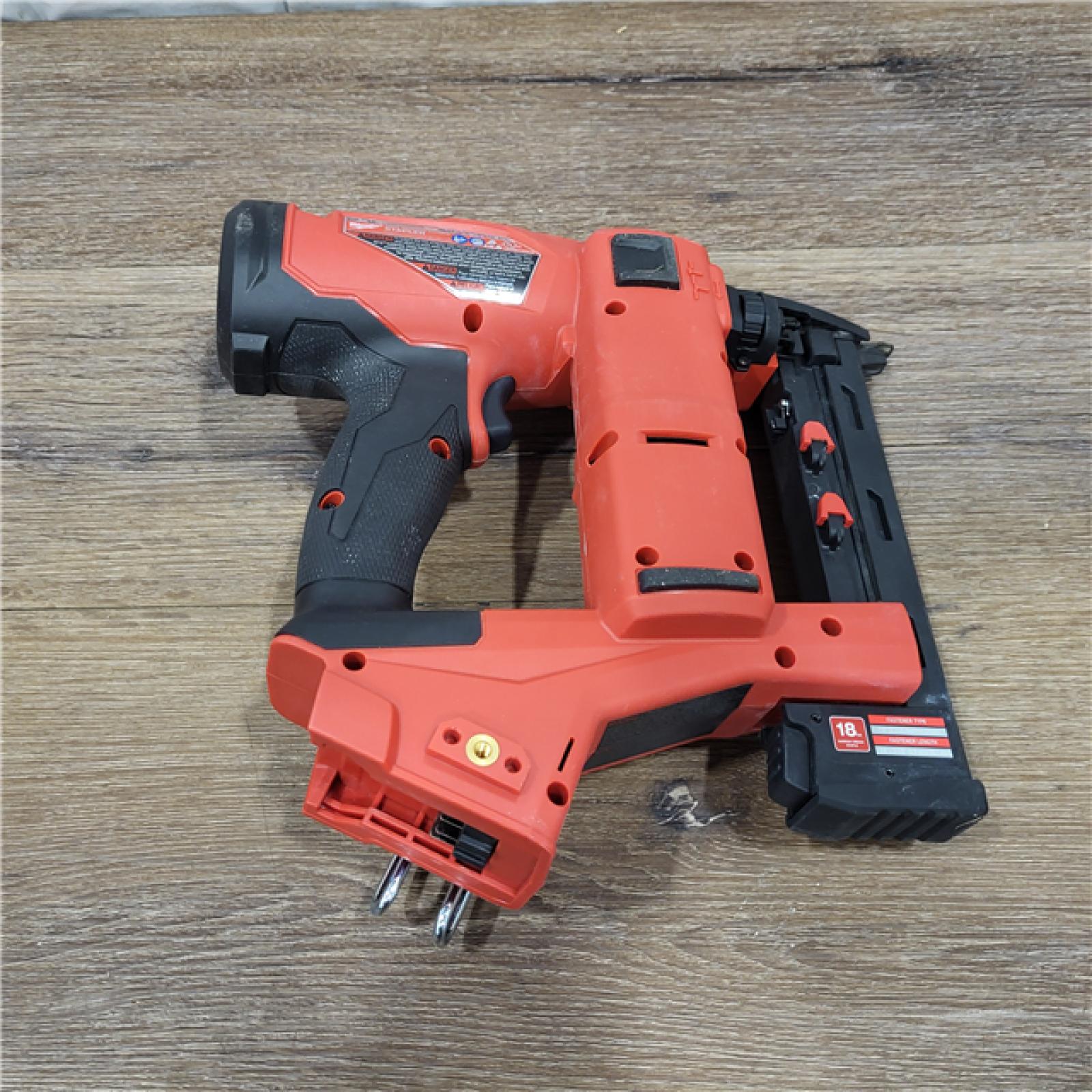 AS-IS M18 FUEL 18-Volt Lithium-Ion Brushless Cordless 18-Gauge 1/4 in. Narrow Crown Stapler (Tool-Only)