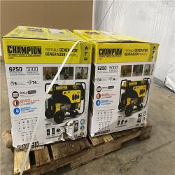 Houston Location - AS-IS Champion 6250 Running Watts Generator 2 units