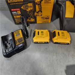 HOUSTON LOCATION - AS-IS DEWALT ATOMIC 20-Volt MAX Lithium-Ion Cordless Combo Kit (2-Tool) with (2) 2.0Ah Batteries, Charger and Bag