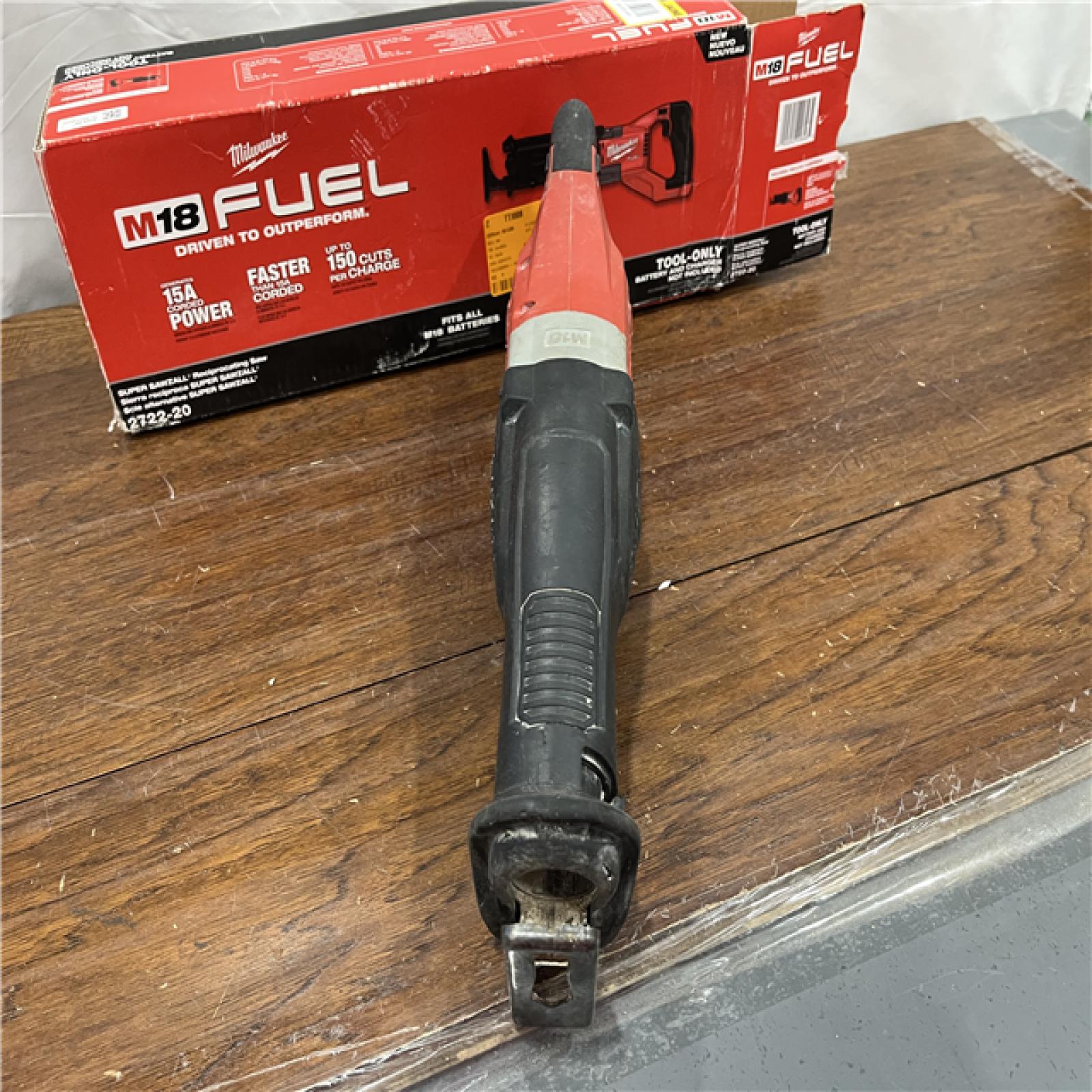 AS-IS Milwaukee M18 Fuel 18V Brushless Super Sawzall Reciprocating Saw 2722-20 (Bare Tool)