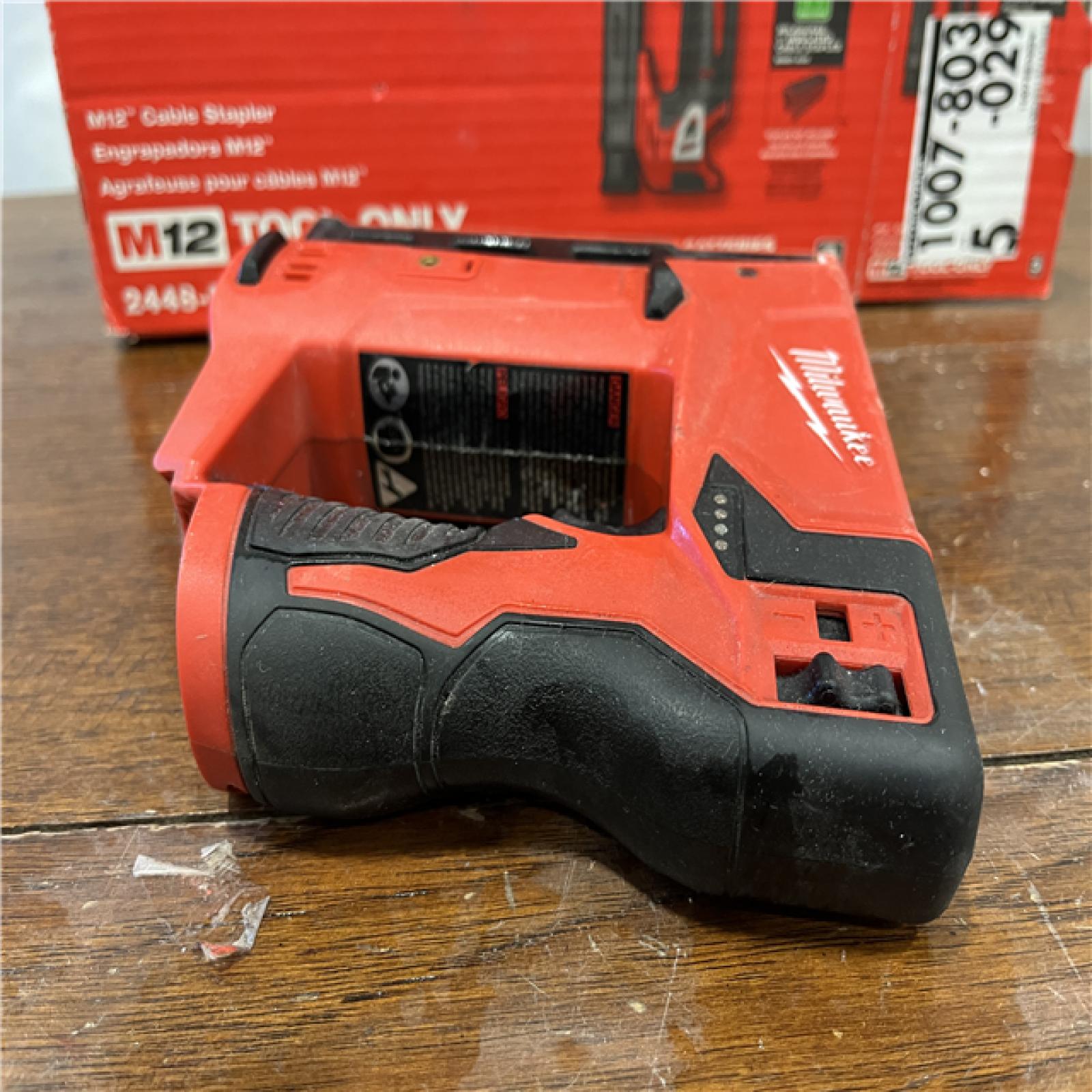 AS-ISMilwaukee M12 Cable Stapler