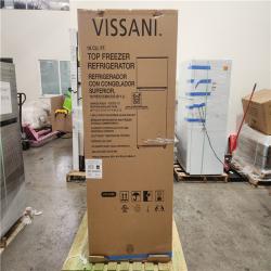 Phoenix Location Vissani 18 cu. ft. Top Freezer Refrigerator in Stainless Steel Look