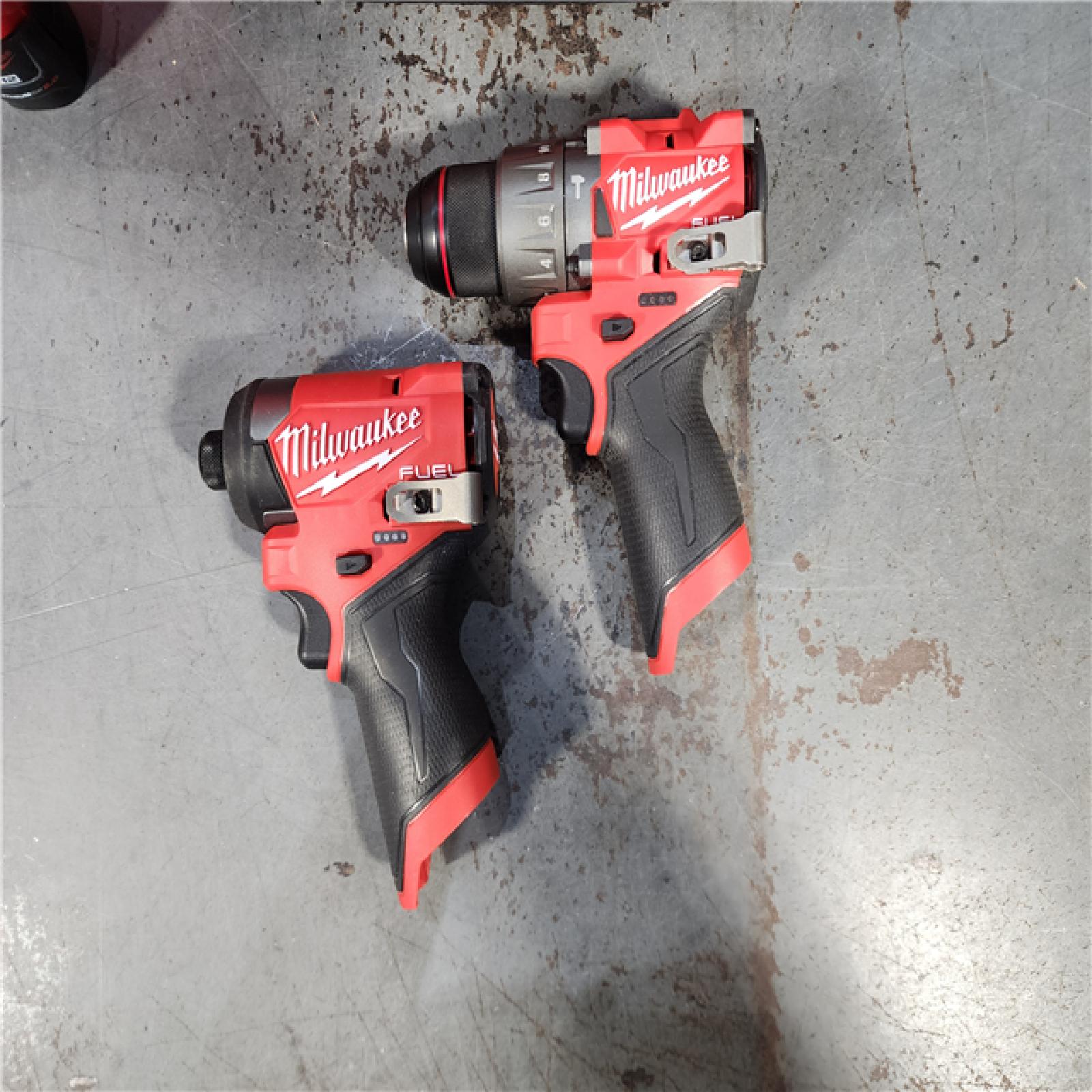 HOUSTON LOCATION - AS-IS Milwaukee 3497-22 12V Brushless Hammer Drill and Impact Driver Combo Kit