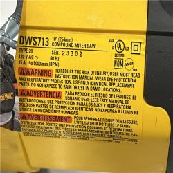 AS-IS DeWalt 15 Amps Corded 10 in. Single Bevel Compound Miter Saw