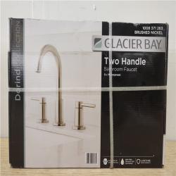 Phoenix Location Sealed Glacier Bay Dorind 8 in. Widespread Double-Handle High-Arc Bathroom Faucet in Brushed Nickel