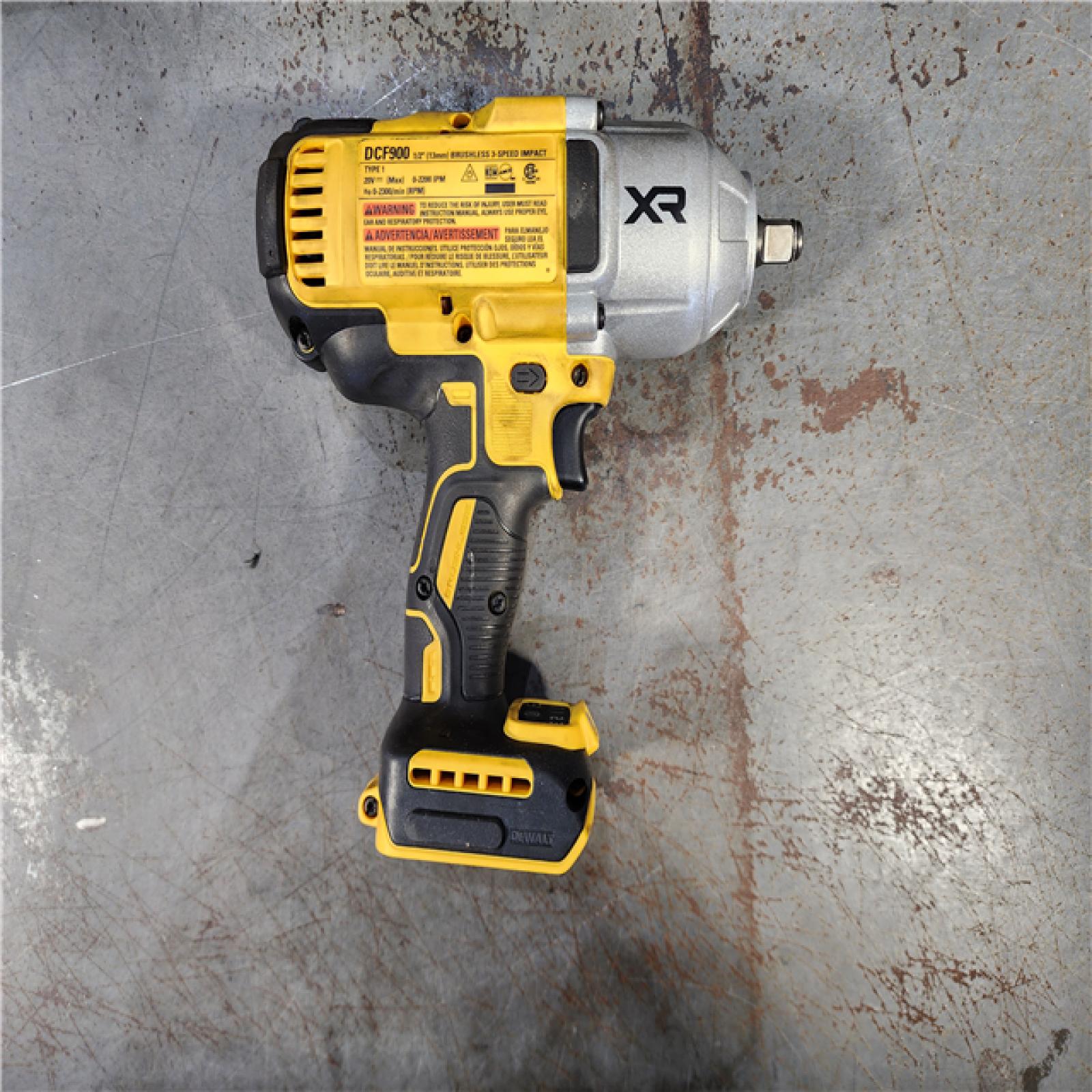 HOUSTON LOCATION - AS-IS DEWALT 20V MAX* XR 1/2  High Torque Impact Wrench with Hog Ring Anvil