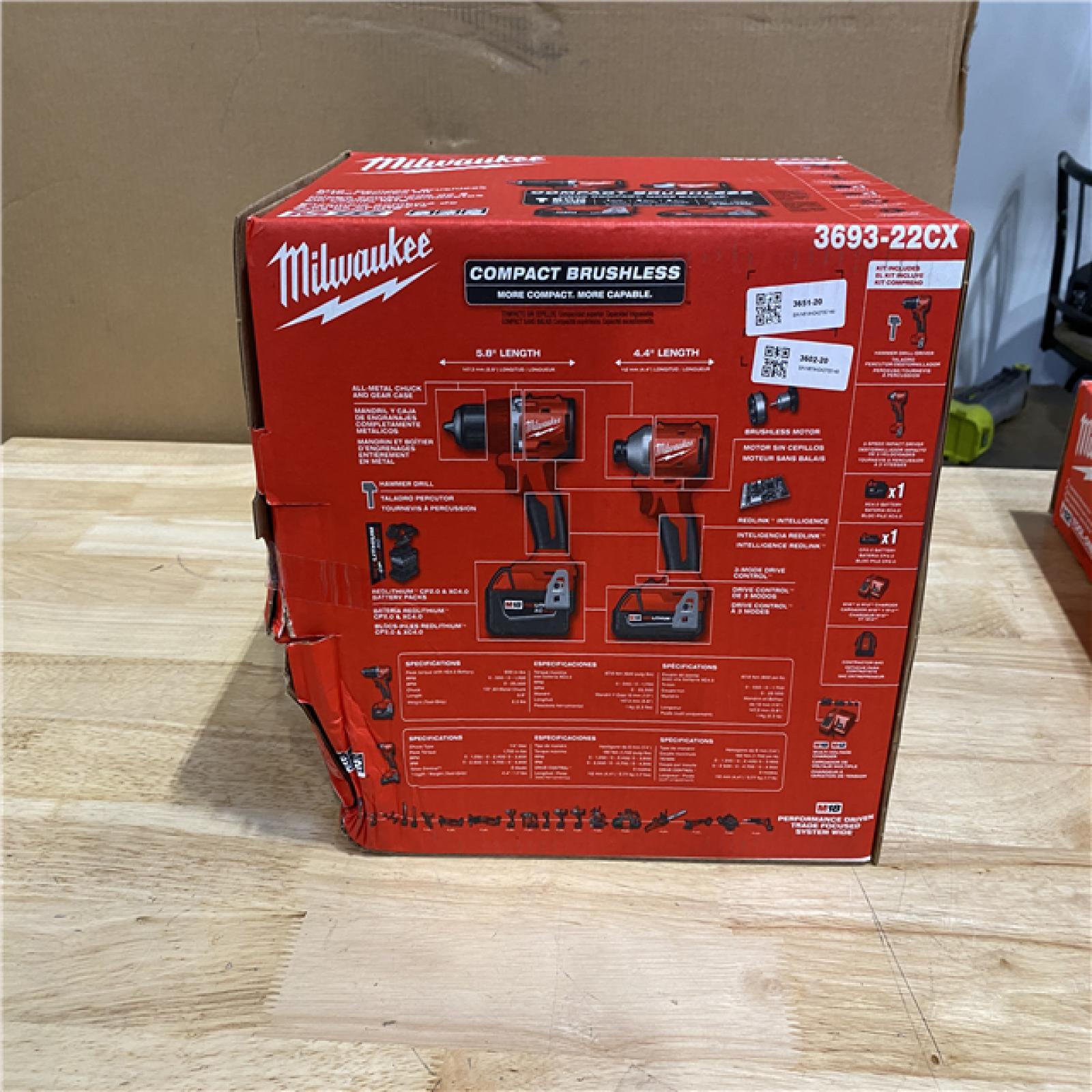 NEW! - Milwaukee M18 Compact Brushless 2-Tool Combo Kit