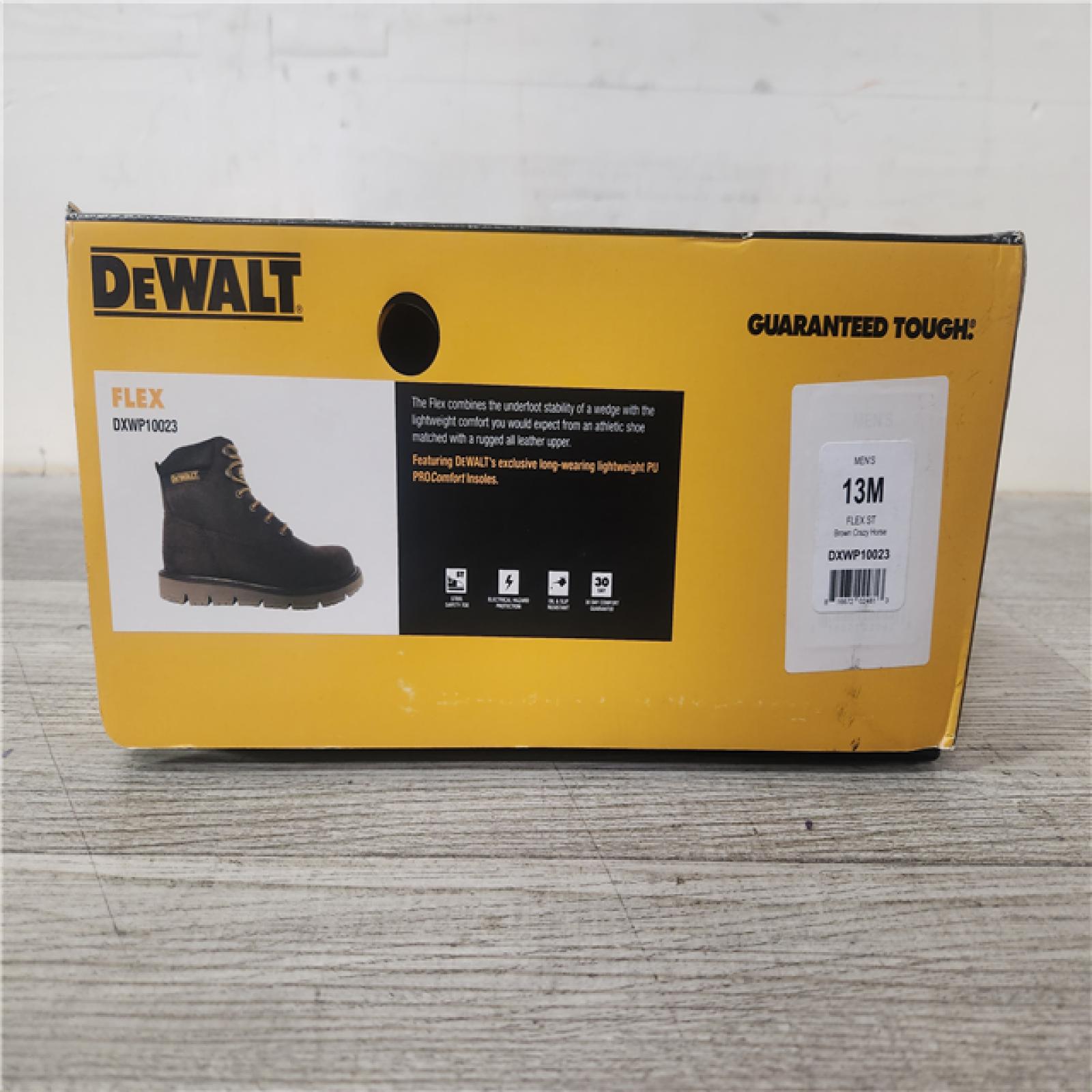 Phoenix Location DEWALT Men's Flex 6'' Work Boots - Steel Toe - Brown Palm Crazy Size 10.5(W)